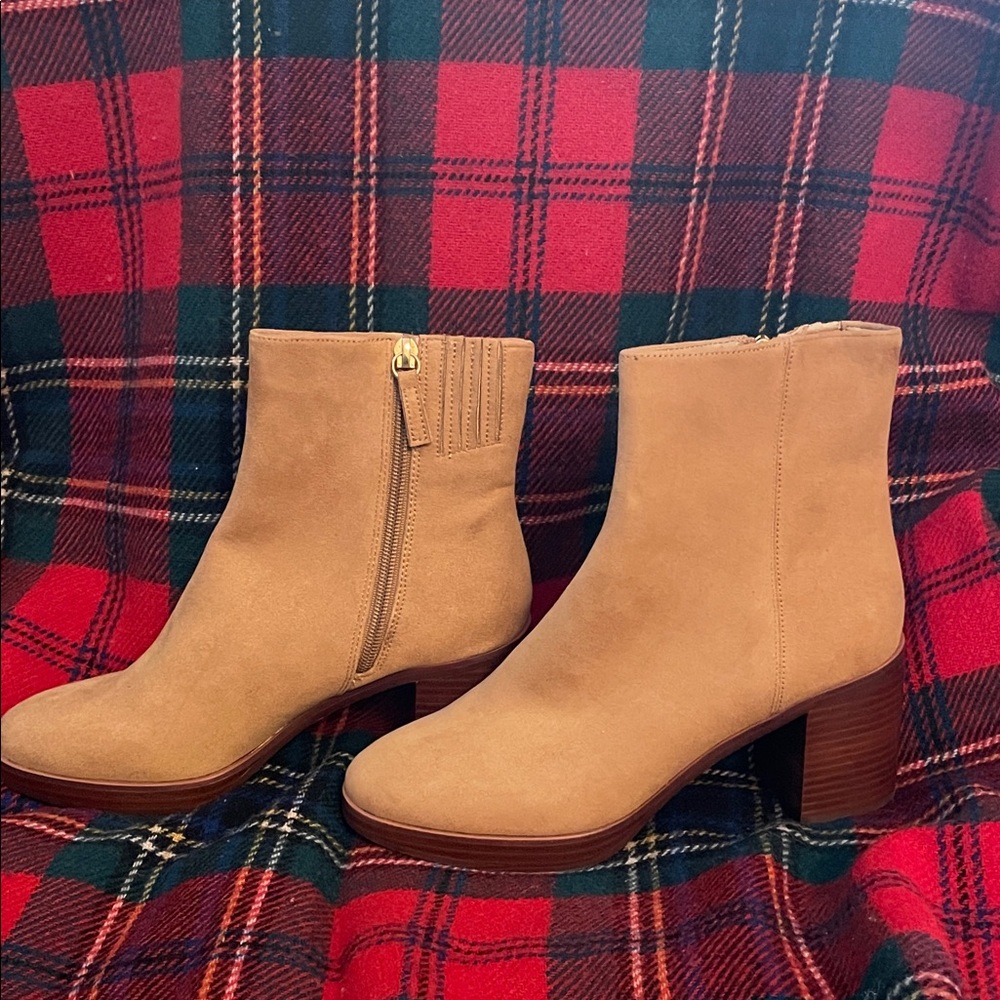 J. Crew Tan Ankle Booties